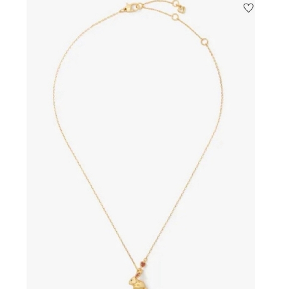 🔹️Kate Spade🔹️ Year Of The Rabbit Pendant Necklace And Earring Bundle - Picture 5 of 10